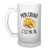 Verre à Bière Mon canari c'est ma vie