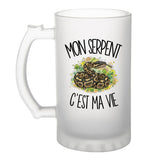 Verre à Bière Mon serpent c'est ma vie