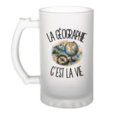 Verre à Bière La géographie c'est la vie
