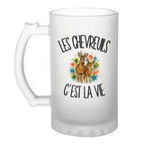 Verre à Bière Les chevreuils c'est la vie