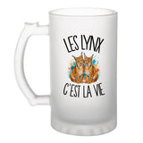 Verre à Bière Les lynx c'est la vie