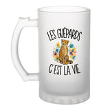 Verre à Bière Les guépards c'est la vie