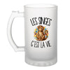 Verre à Bière Les singes c'est la vie