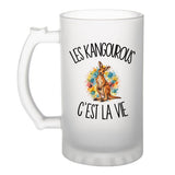 Verre à Bière Les kangourous c'est la vie