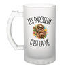 Verre à Bière Les paresseux c'est la vie