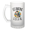 Verre à Bière Les faucons c'est la vie