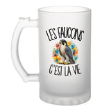 Verre à Bière Les faucons c'est la vie