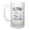 Verre à Bière Les cygnes c'est la vie
