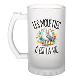 Verre à Bière Les mouettes c'est la vie