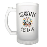 Verre à Bière Les cigognes c'est la vie