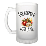 Verre à Bière Être normand c'est la vie