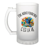 Verre à Bière Être agent d'entretien c'est la vie