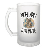 Verre à Bière Mon lapin c'est ma vie
