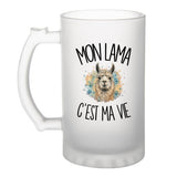 Verre à Bière Mon lama c'est ma vie