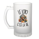 Verre à Bière Le loto c'est la vie