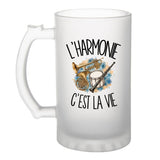 Verre à Bière L'harmonie c'est la vie