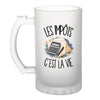 Verre à Bière Les impôts c'est la vie