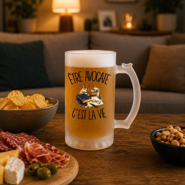 Verre à Bière Être avocate c'est la vie