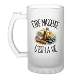 Verre à Bière Être masseuse c'est la vie