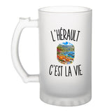 Verre à Bière L’Hérault c’est la vie