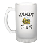 Verre à Bière La Champagne c’est la vie