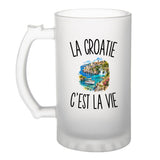 Verre à Bière La Croatie c’est la vie