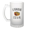 Verre à Bière Le Beaujolais c’est la vie