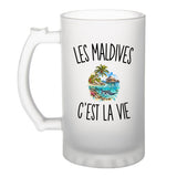 Verre à Bière Les Maldives c’est la vie