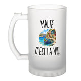 Verre à Bière Malte c’est la vie