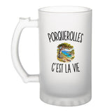 Verre à Bière Porquerolles c’est la vie