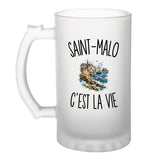 Verre à Bière Saint-Malo c’est la vie