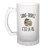 Verre à Bière Saint-Tropez c’est la vie