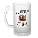 Verre à Bière L’Équitation c’est la vie