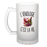 Verre à Bière L’Œnologie c’est la vie