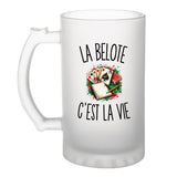 Verre à Bière La Belote c’est la vie