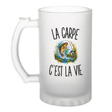 Verre à Bière La Carpe c’est la vie