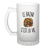 Verre à Bière Le Bazar c’est la vie
