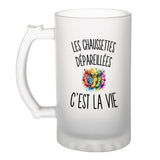 Verre à Bière Les Chaussettes Dépareillées c’est la vie