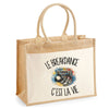 Sac Cabas Jute avec Poche Le breakdance c'est la vie