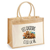 Sac Cabas Jute avec Poche Les castors c'est la vie