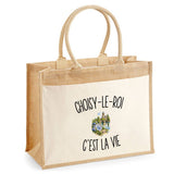 Sac Cabas Jute avec Poche Choisy-le-Roi c’est la vie