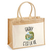 Sac Cabas Jute avec Poche Gagny c’est la vie