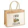 Sac Cabas Jute avec Poche L’Artois c’est la vie