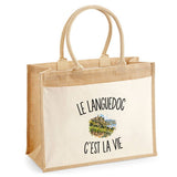 Sac Cabas Jute avec Poche Le Languedoc c’est la vie