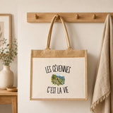 Sac Cabas Jute avec Poche Les Cévennes c’est la vie