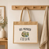 Sac Cabas Jute avec Poche Rueil-Malmaison c’est la vie