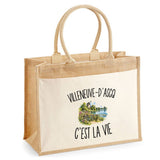 Sac Cabas Jute avec Poche Villeneuve-d’Ascq c’est la vie