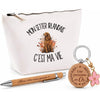 Coffret Cadeau Mon Setter Irlandais c'est ma vie – Trousse, stylo bambou et porte-clés