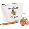 Coffret Cadeau Mon Tervueren c'est ma vie – Trousse, stylo bambou et porte-clés