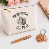 Coffret Cadeau Mon Mau Égyptien c'est ma vie – Trousse, stylo bambou et porte-clés